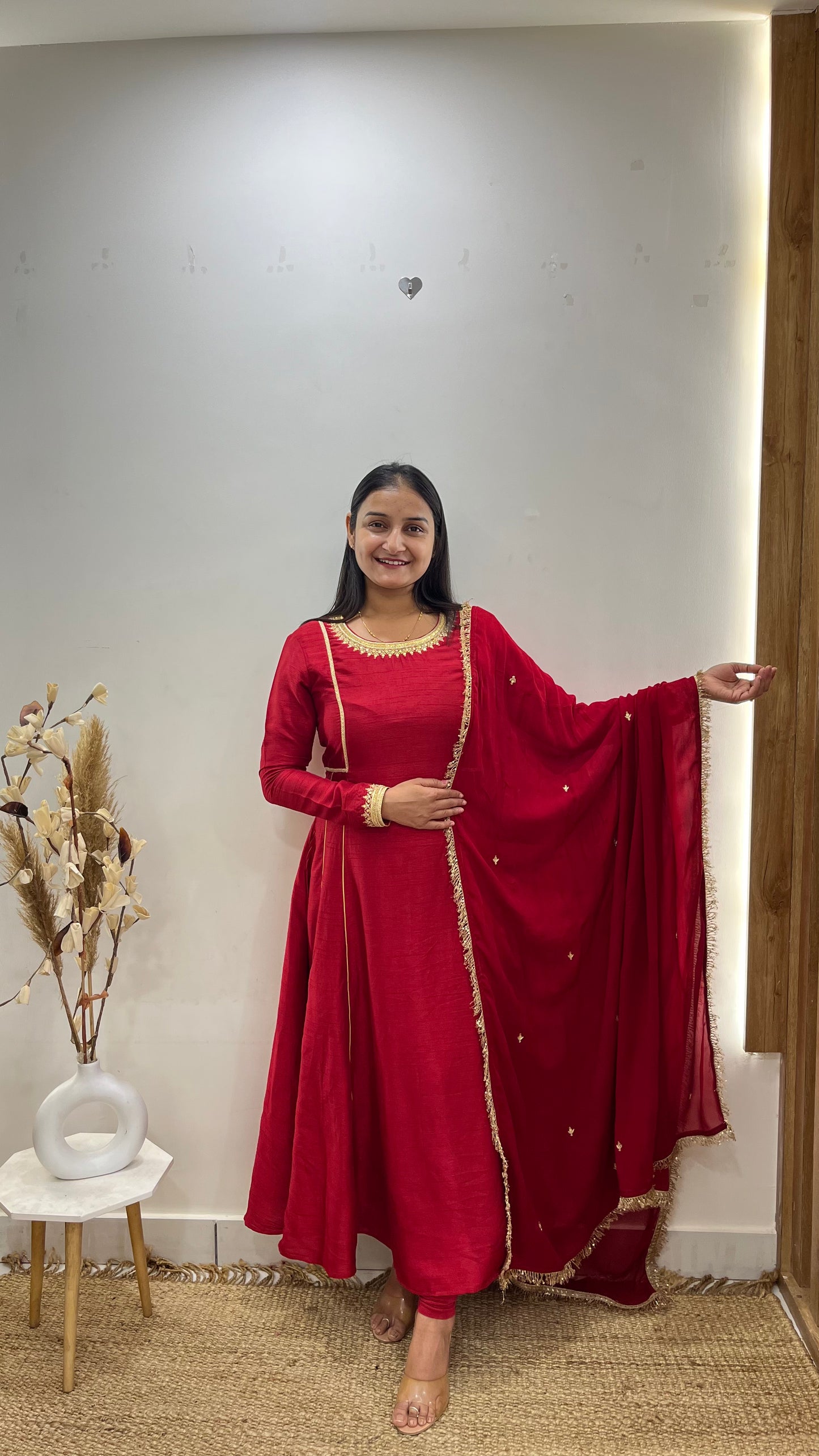 Blood Red Anarkali