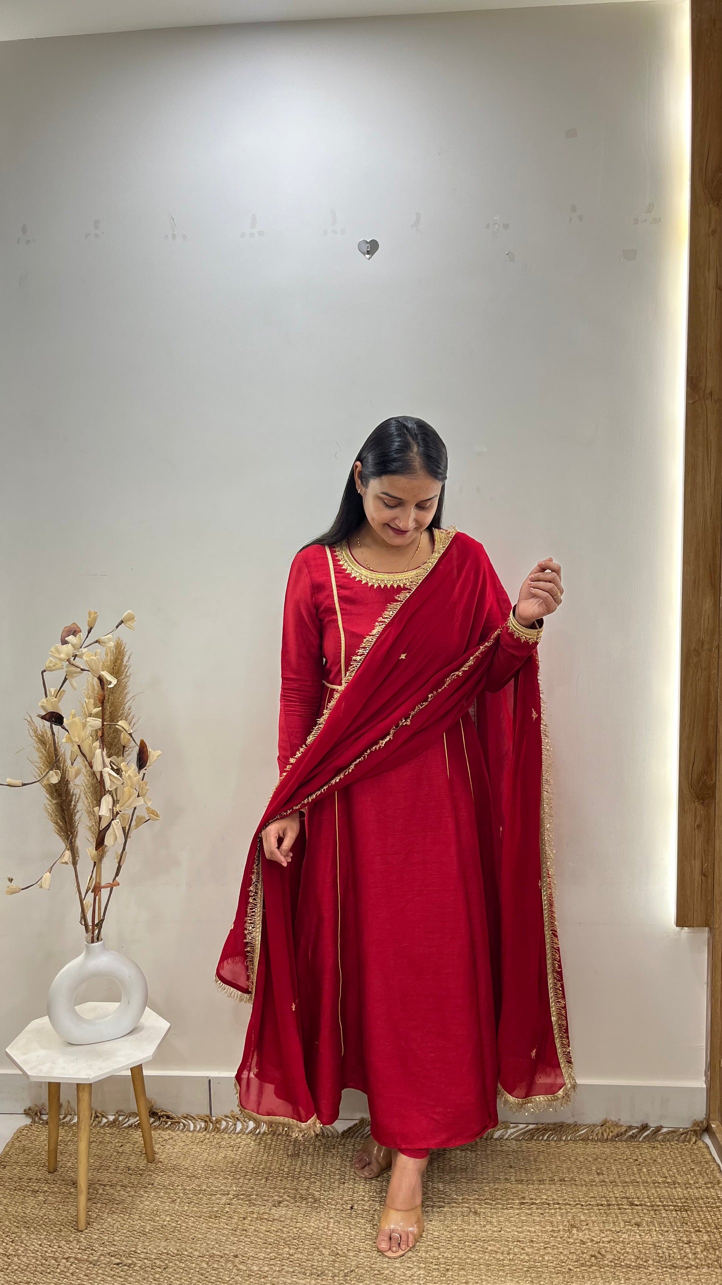 Blood Red Anarkali