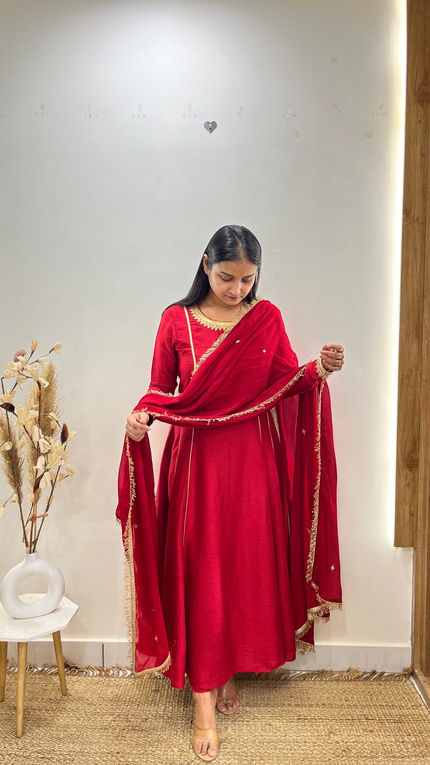 Blood Red Anarkali