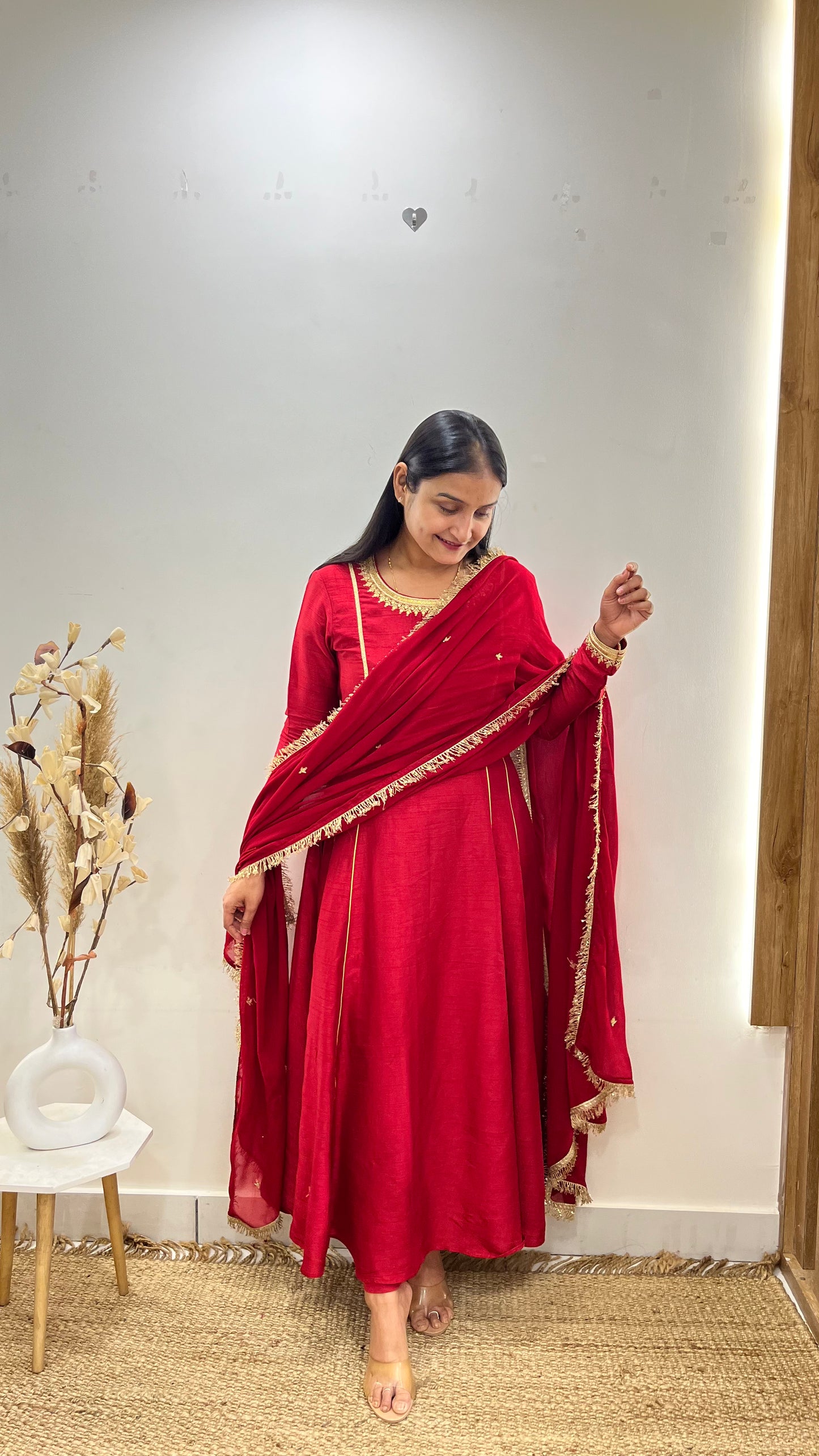 Blood Red Anarkali