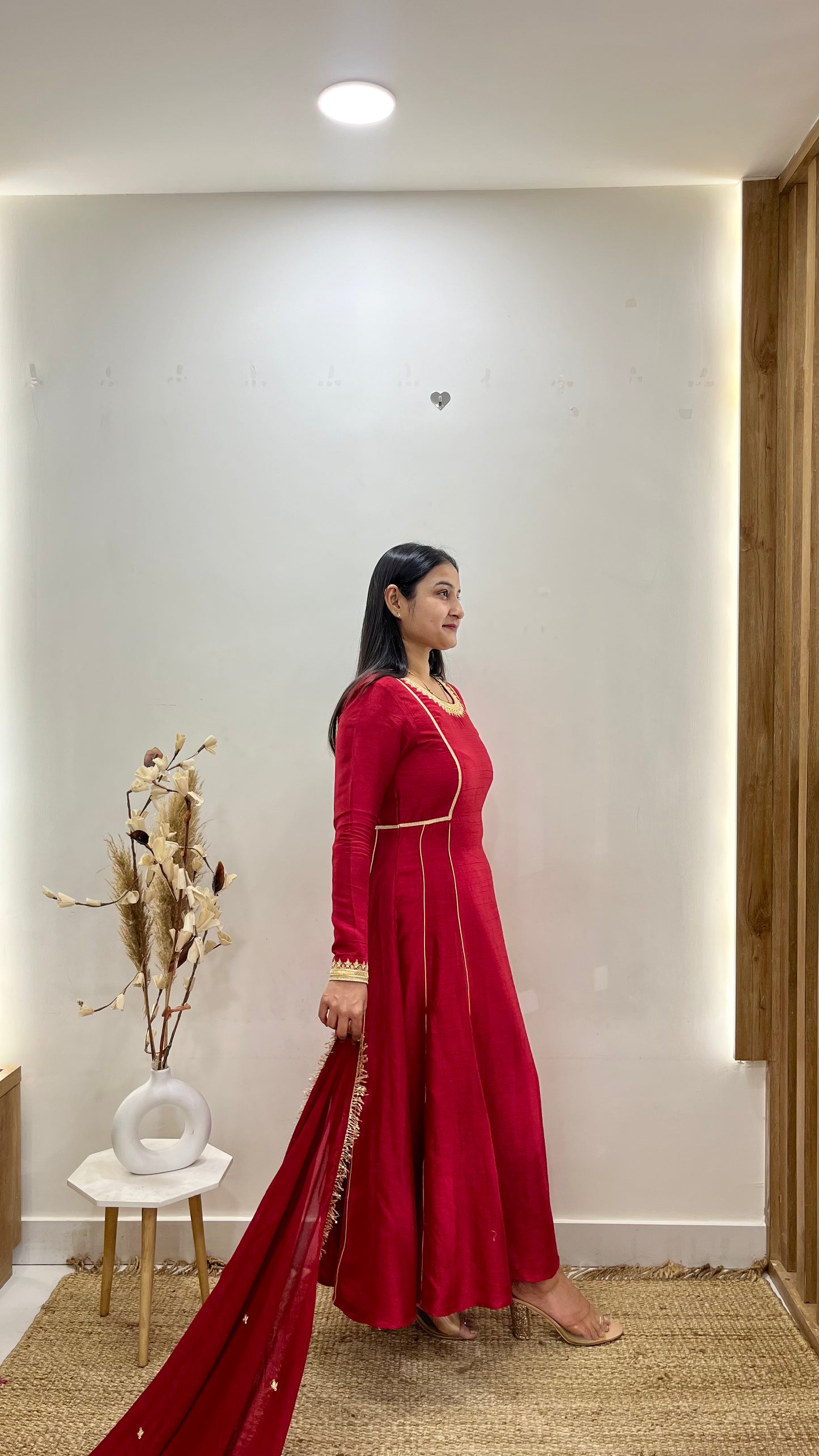 Blood Red Anarkali