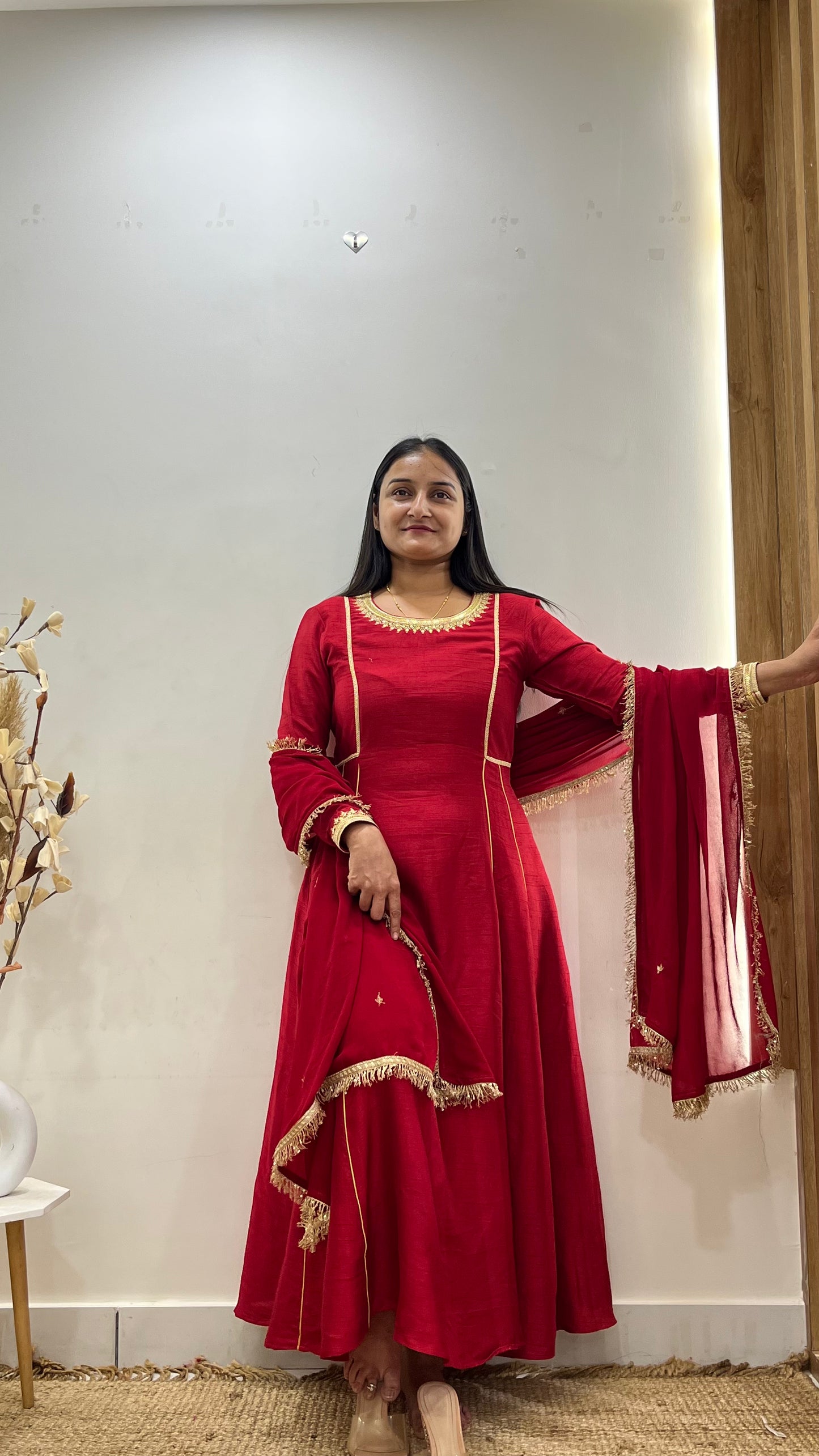 Blood Red Anarkali