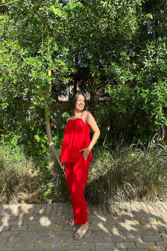 Hot Red Co-ord Set